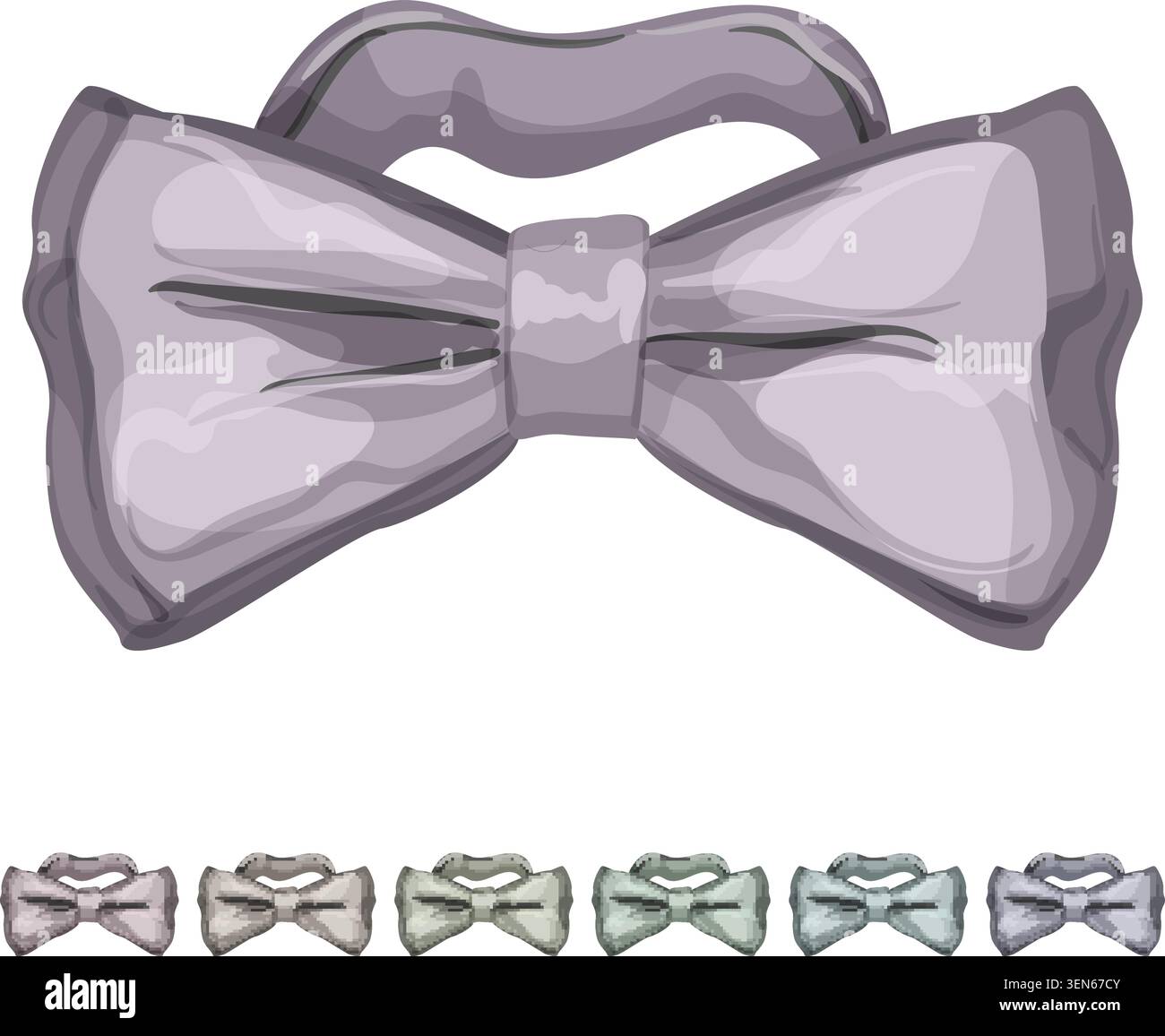 dessin animé papillon. papillon noeud papillon signe illustration colorée Illustration de Vecteur