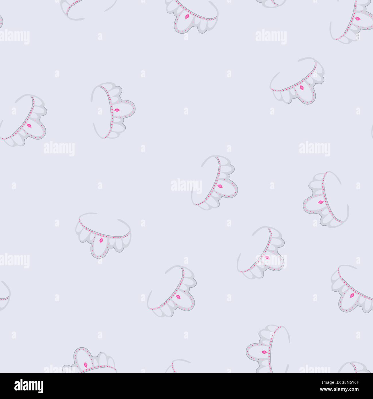 motif élégant tiare dessin animé de mariée. bijoux scintillants, cérémonie royale, accessoire mode tiare élégant signe de mariée. illustration vectorielle transparente Illustration de Vecteur