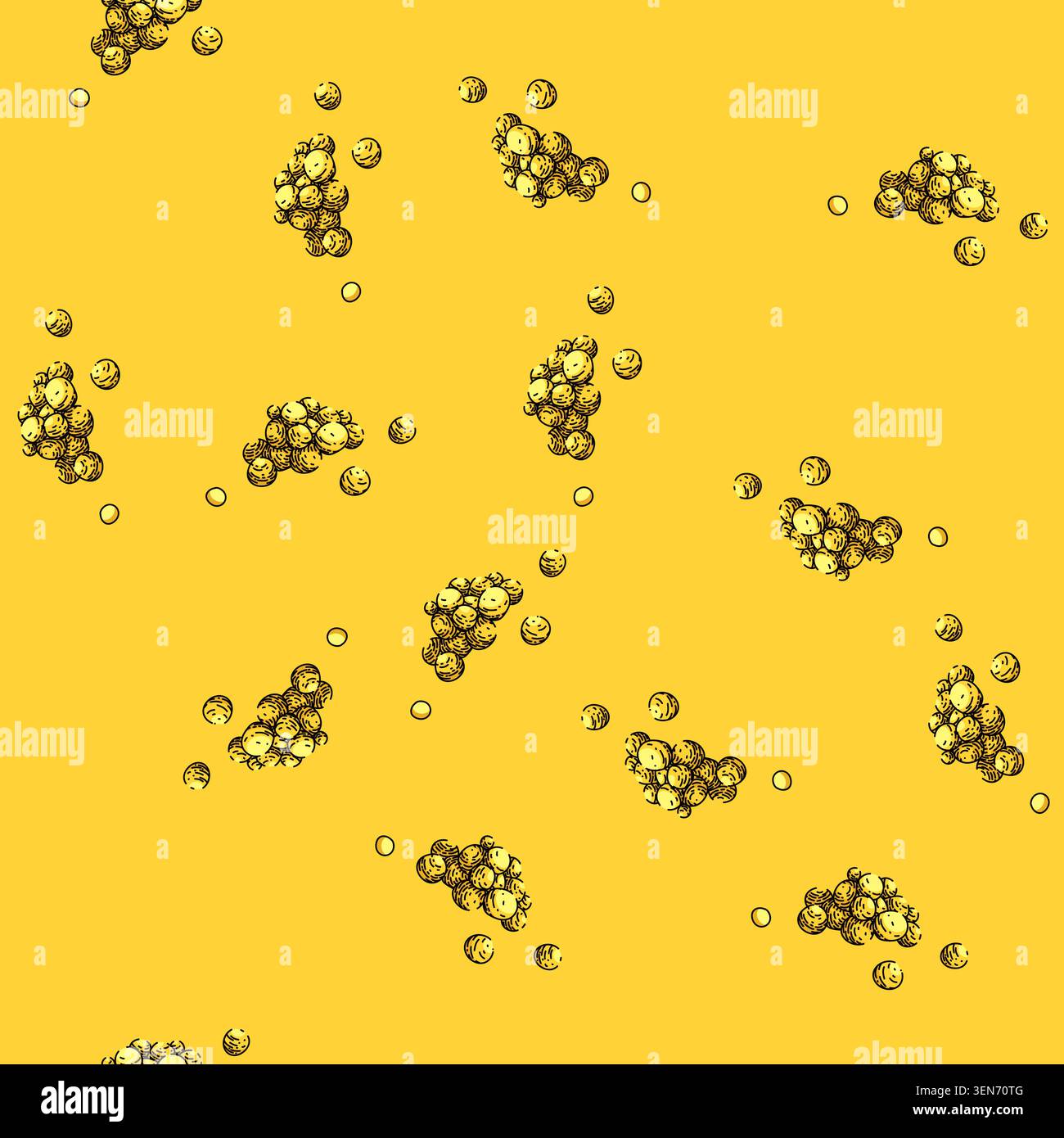 motif grain moutarde vecteur dessiné à la main. assaisonnement jaune, graines alimentaires, condiment ingrédient, épice naturel, sauce graines cuisson moutarde croquis il Illustration de Vecteur