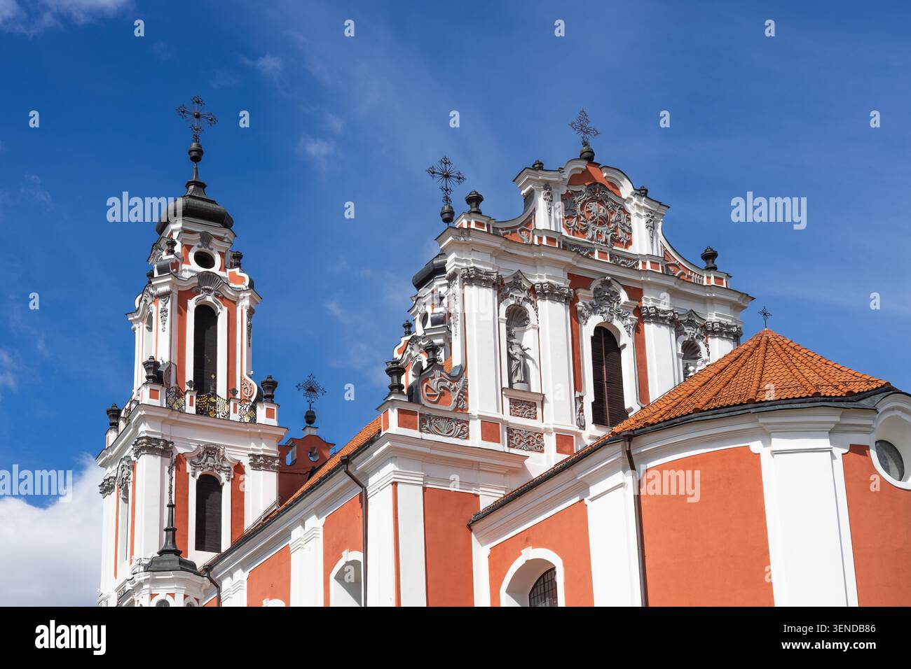 Église Sainte-Catherine à Vilnius, Lituanie Banque D'Images