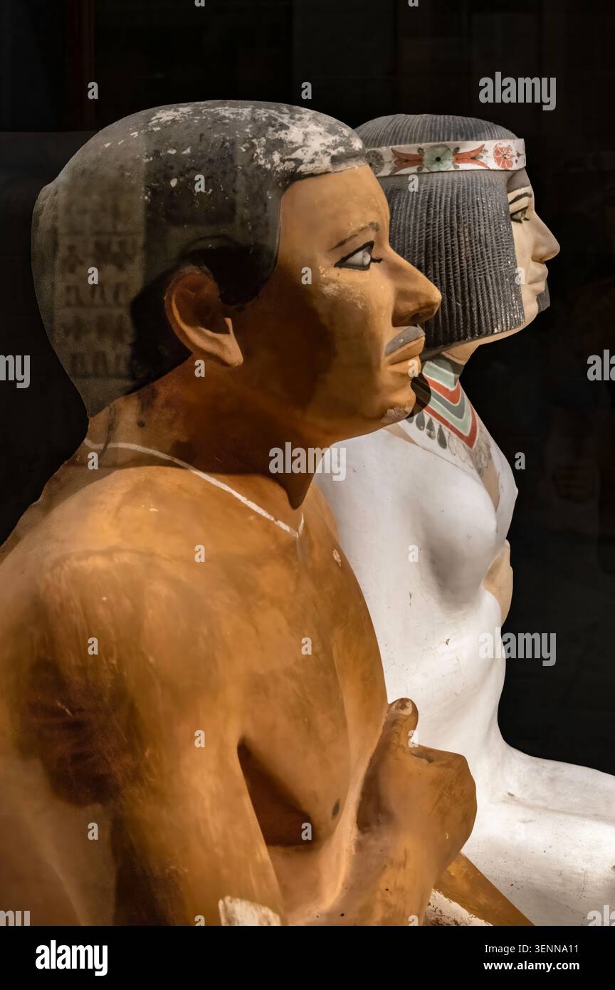 Musée égyptien, Le Caire, Égypte. Mars 2023 Banque D'Images