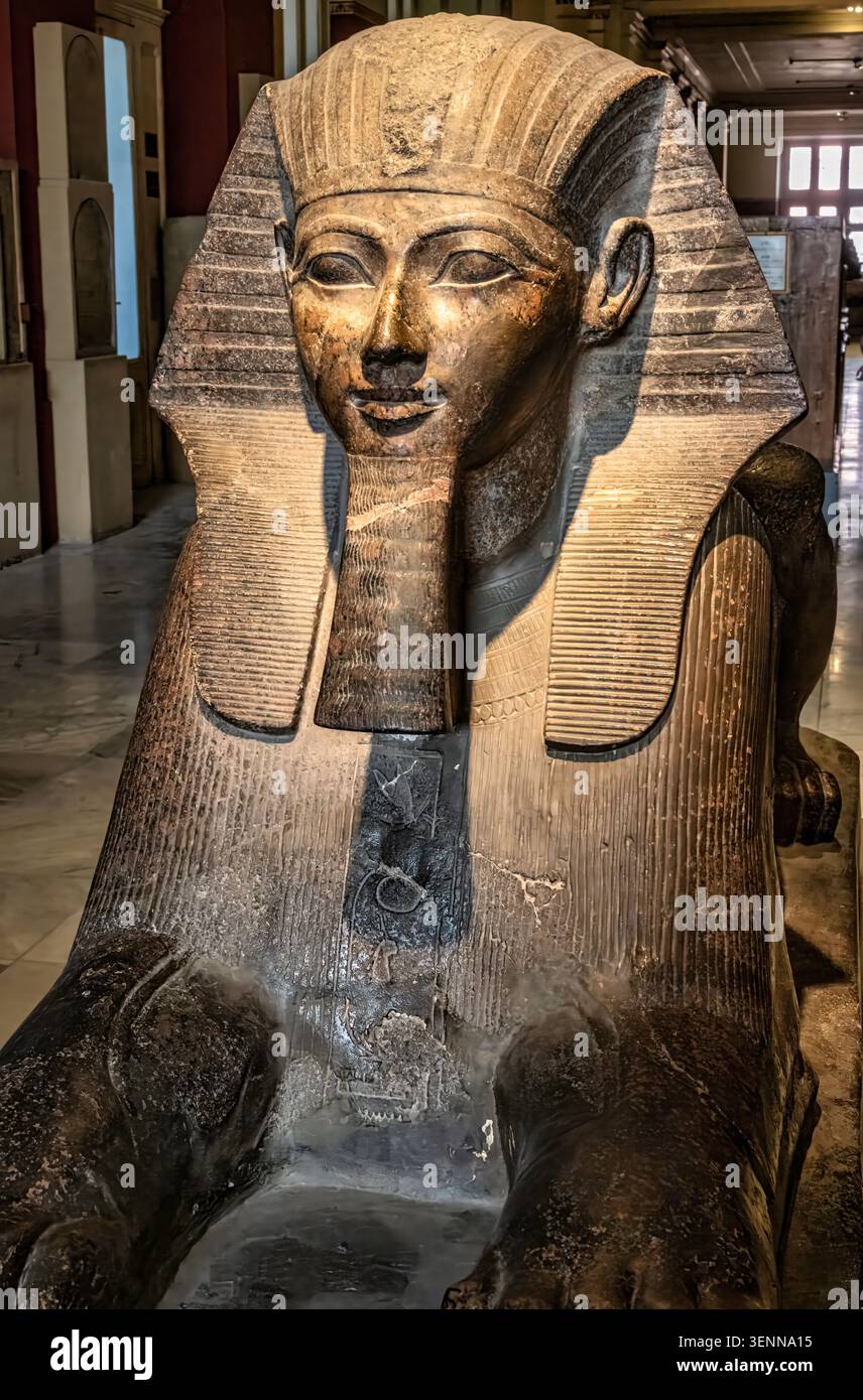 Musée égyptien, Le Caire, Égypte. Mars 2023 Banque D'Images