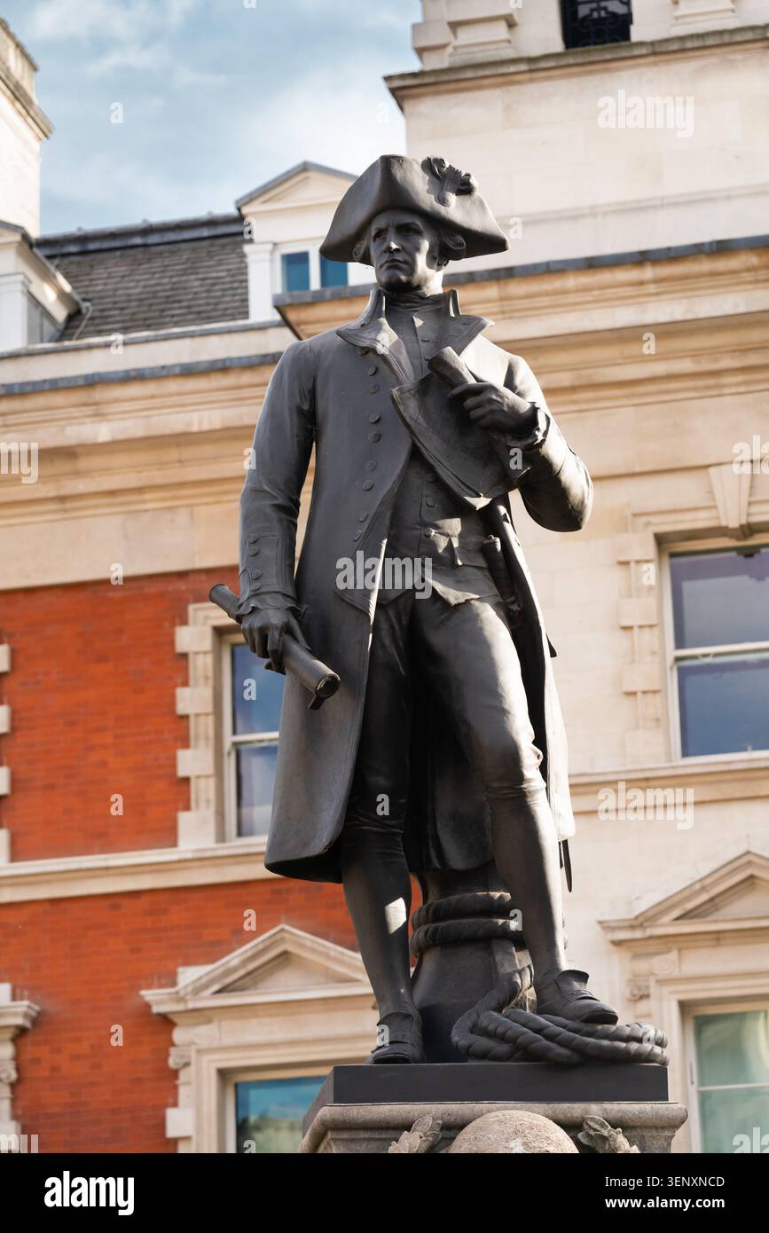 Statue du capitaine James Cook Banque D'Images