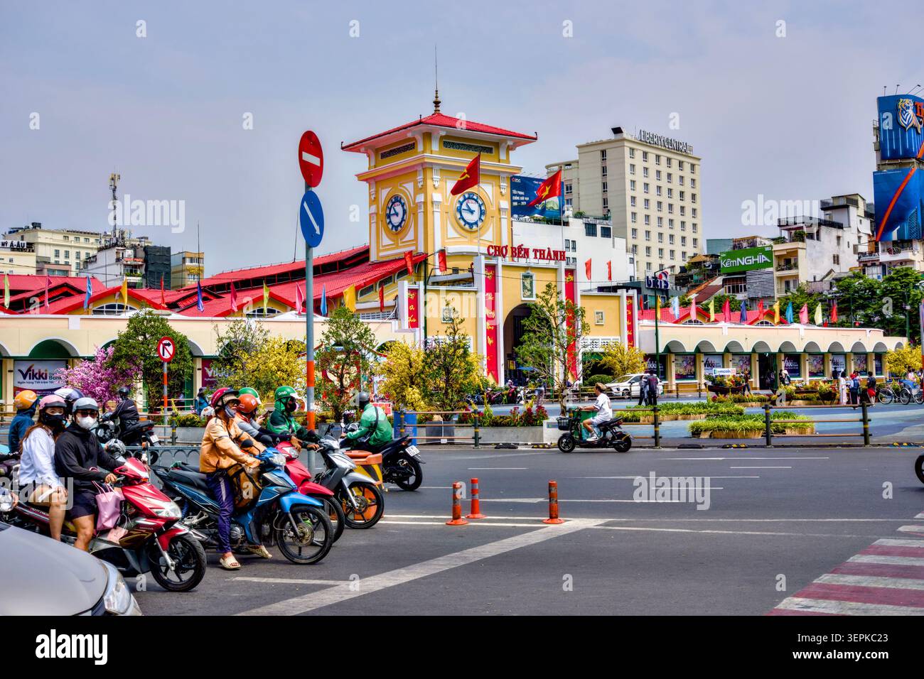 Marché de Ben Thanh, Ho Chi Minh City, Vietnam Banque D'Images