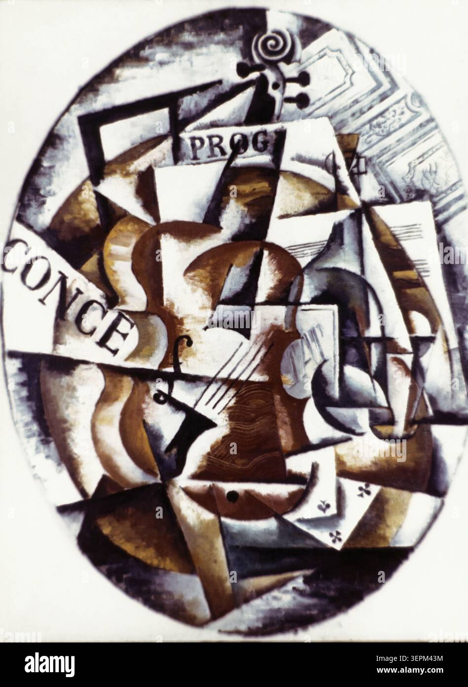 Violon' (1915) peinture de lyubov popova (1889 - 1924). Banque D'Images