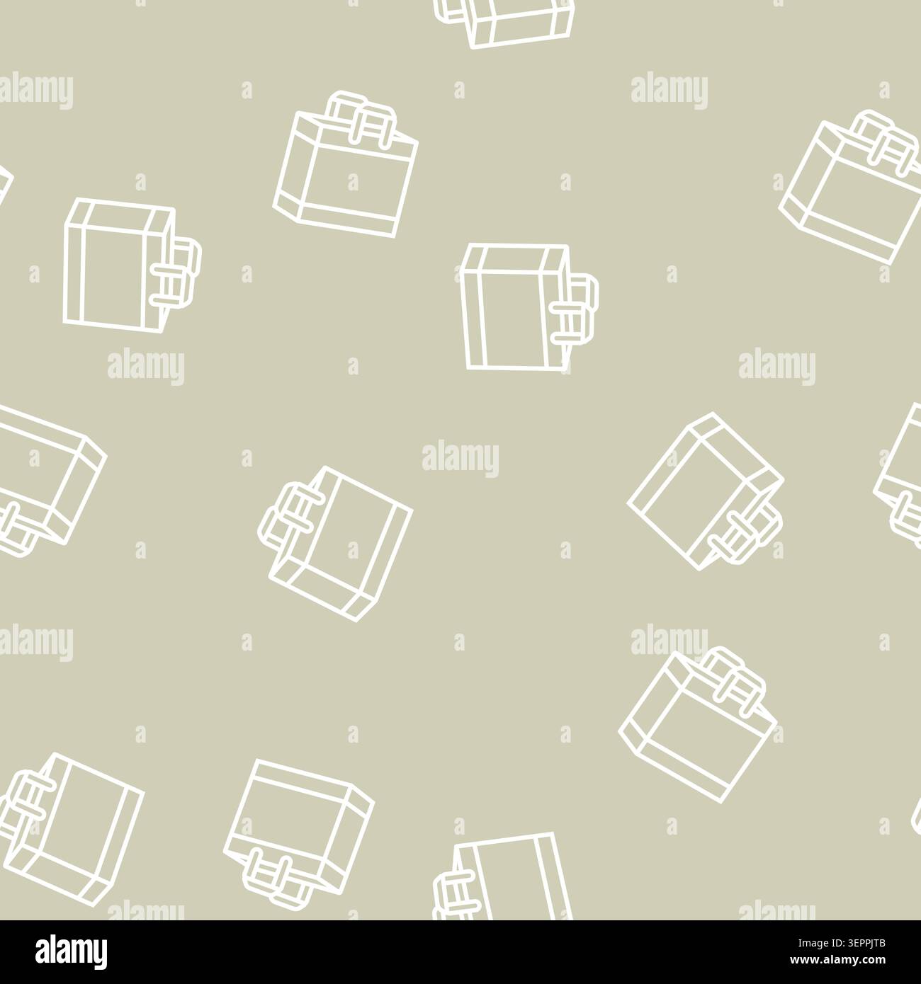 boutique sac vector line modèle sans couture illustration de signe de sac de magasin Illustration de Vecteur