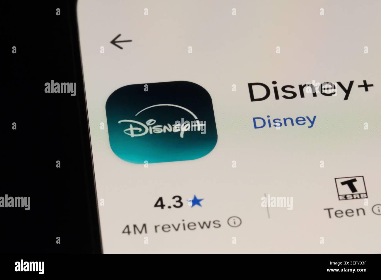 Shanghai, Chine-16 juin 2026 : Disney + (Disney plus) APP icône logo de marque Banque D'Images