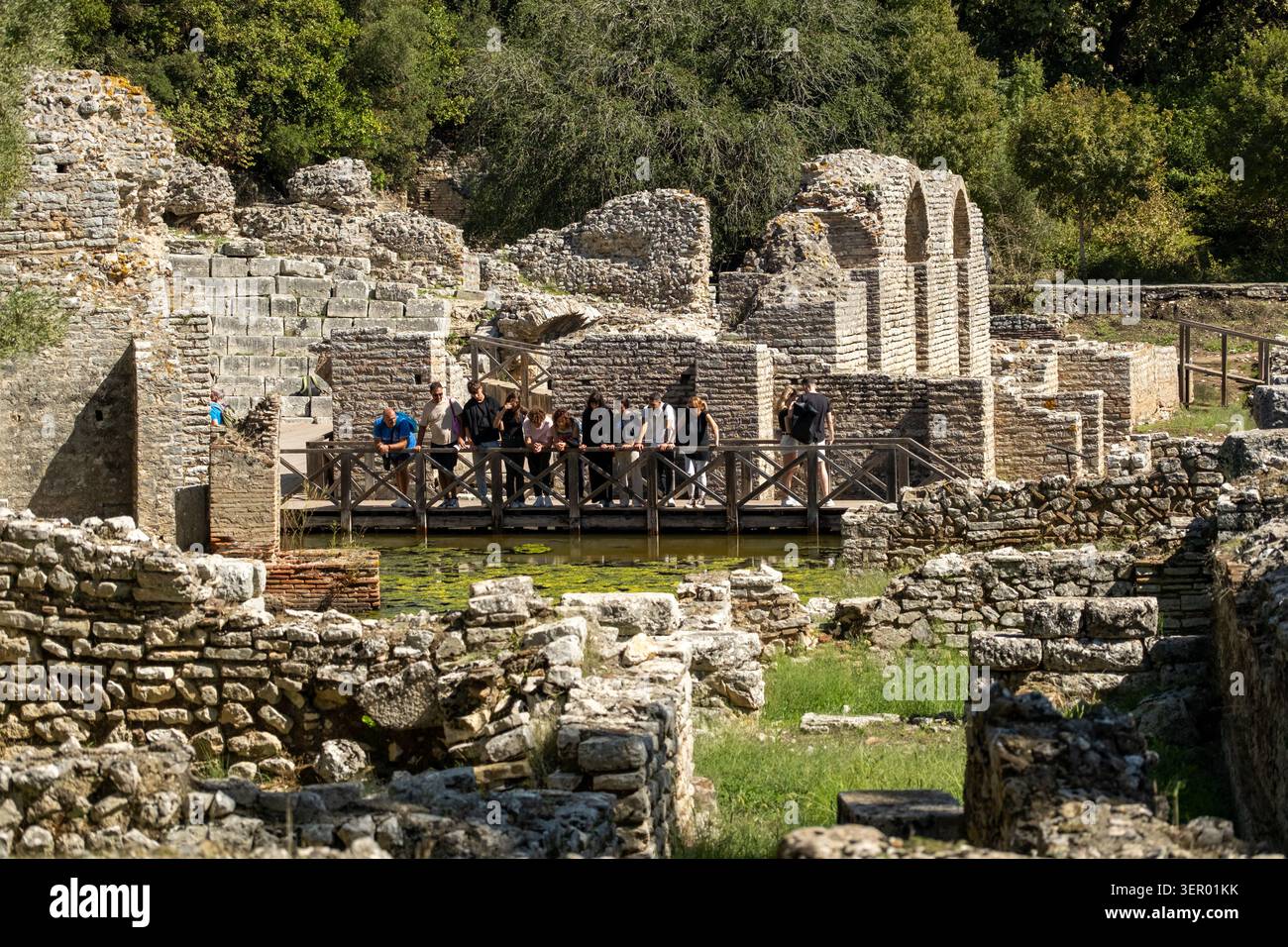 29.09.2024, Albanie, Vlora, Butrint - Sanctuaire d'Asclépius, IVe siècle, ruines de Butrint de l'époque romaine, fondée au IVe siècle, un monde UNESCO Banque D'Images