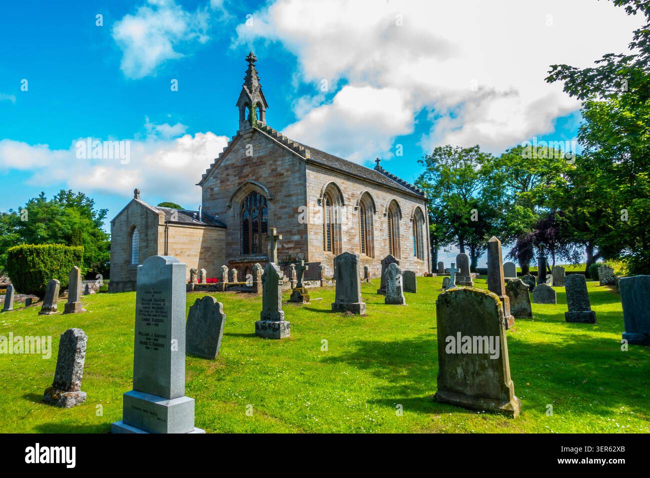 Église paroissiale de Dunino près de St Andrews, Fife, Écosse. À côté de Dunino Den, un lieu de culte druide païen antique. Banque D'Images