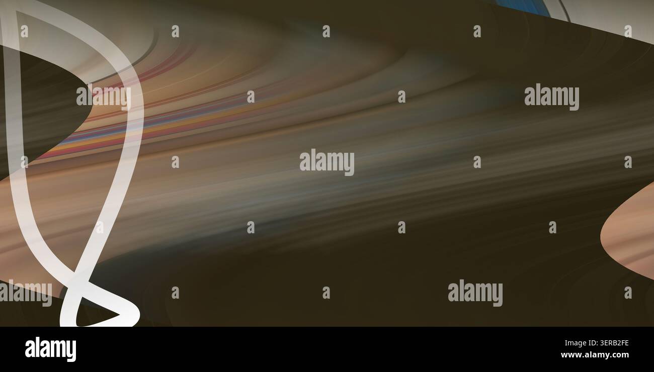 Un arrière-plan abstrait sombre et sombre avec des courbes de balayage superposées et des transitions de couleurs subtiles, mis en évidence par une ligne blanche sur la gauche. Banque D'Images