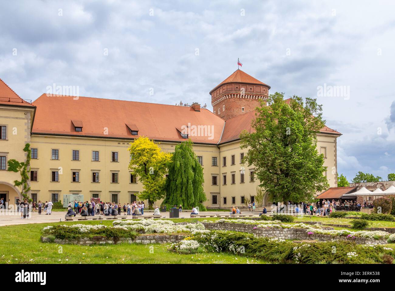 Château royal et cathédrale de Wawel à Cracovie, Pologne. Banque D'Images