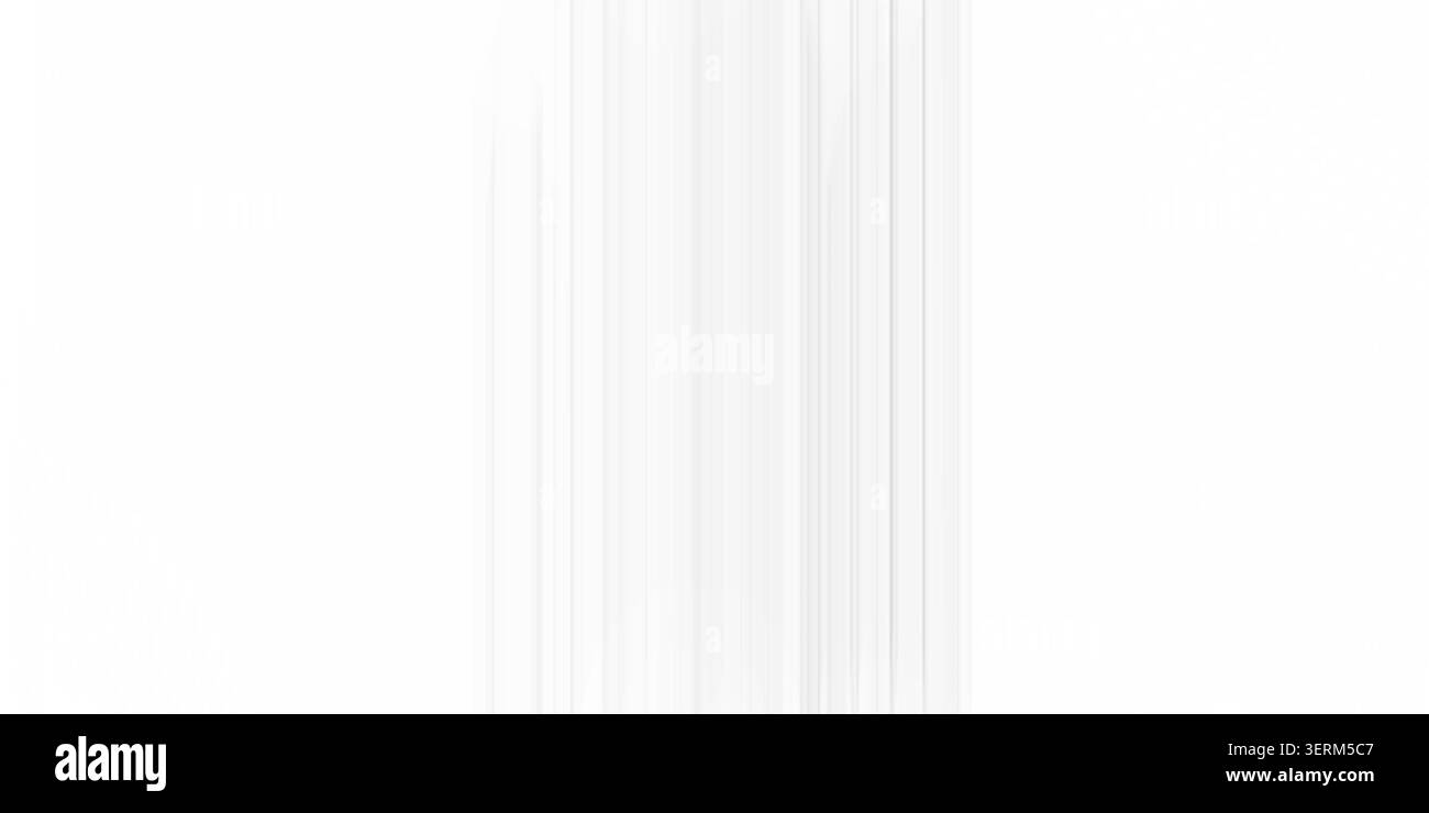 Un fond abstrait très léger et subtil avec de faibles lignes de flou vertical, créant un effet blanc sur blanc épuré et minimaliste. Banque D'Images
