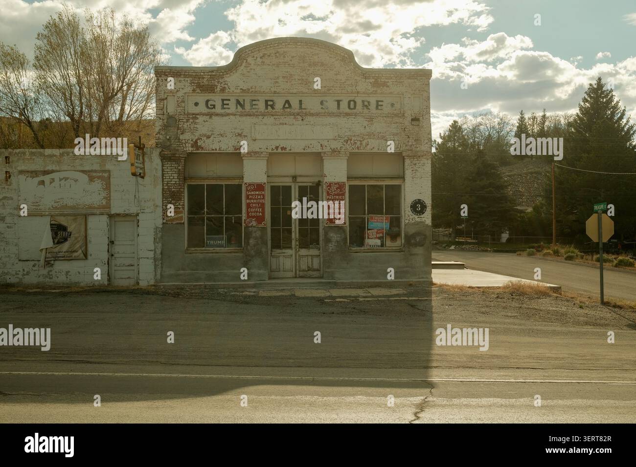Bâtiment historique General Store dans le centre-ville d'Eureka, Nevada, États-Unis. Banque D'Images
