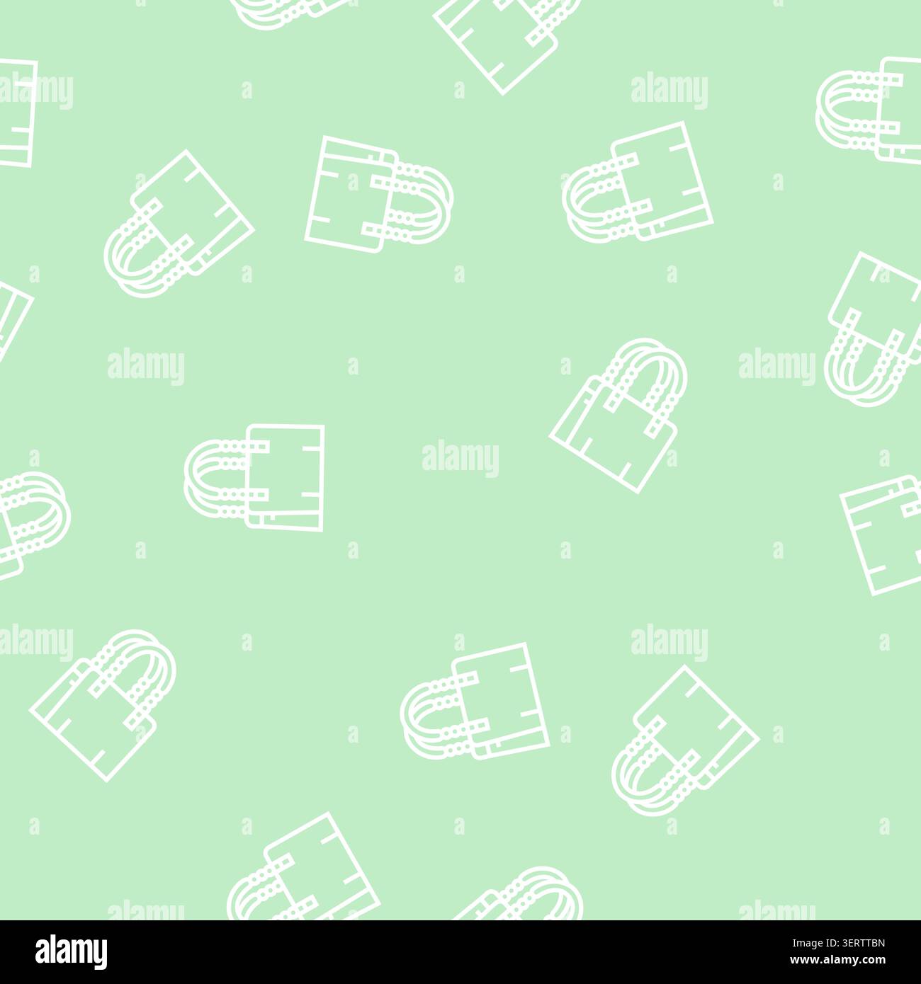 sac à main élégante ligne vectorielle sans couture sac à main motif illustration élégante de signe Illustration de Vecteur