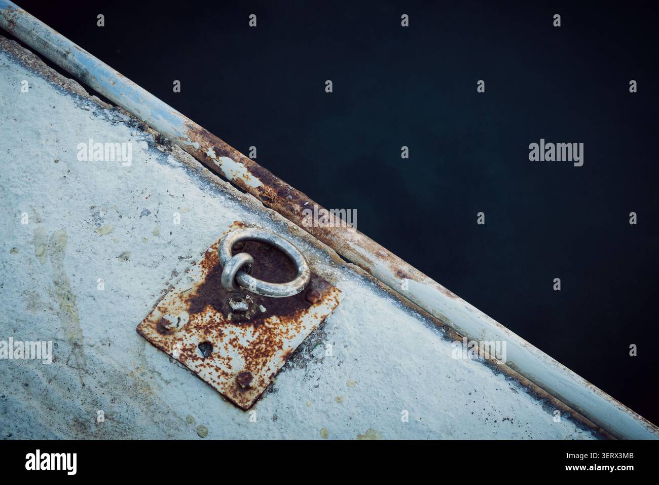 Amarrage pour petits bateaux. Banque D'Images