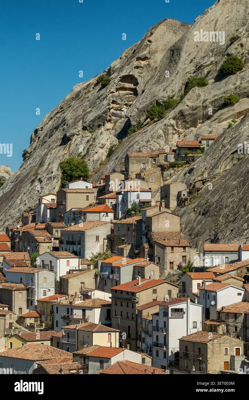 Castelmezzano Village en Basilicate Italie Banque D'Images