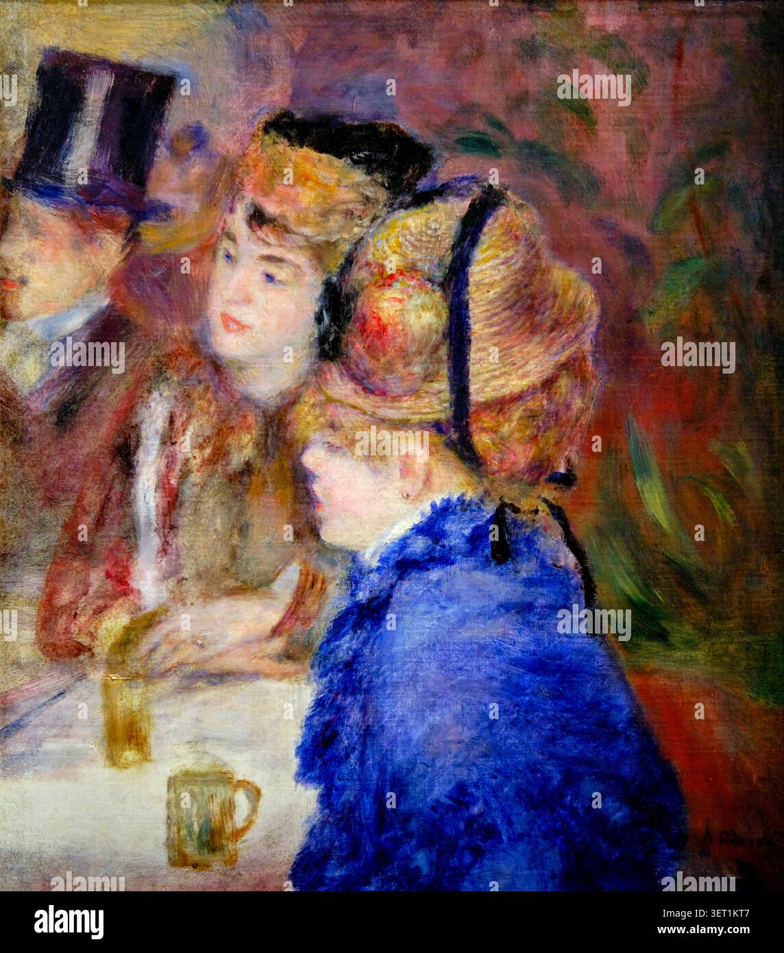 France, Paris (75), Musée d'Orsay, exposition Renoir et amour, au Café, Pierre-Auguste Renoir, 1870 Banque D'Images