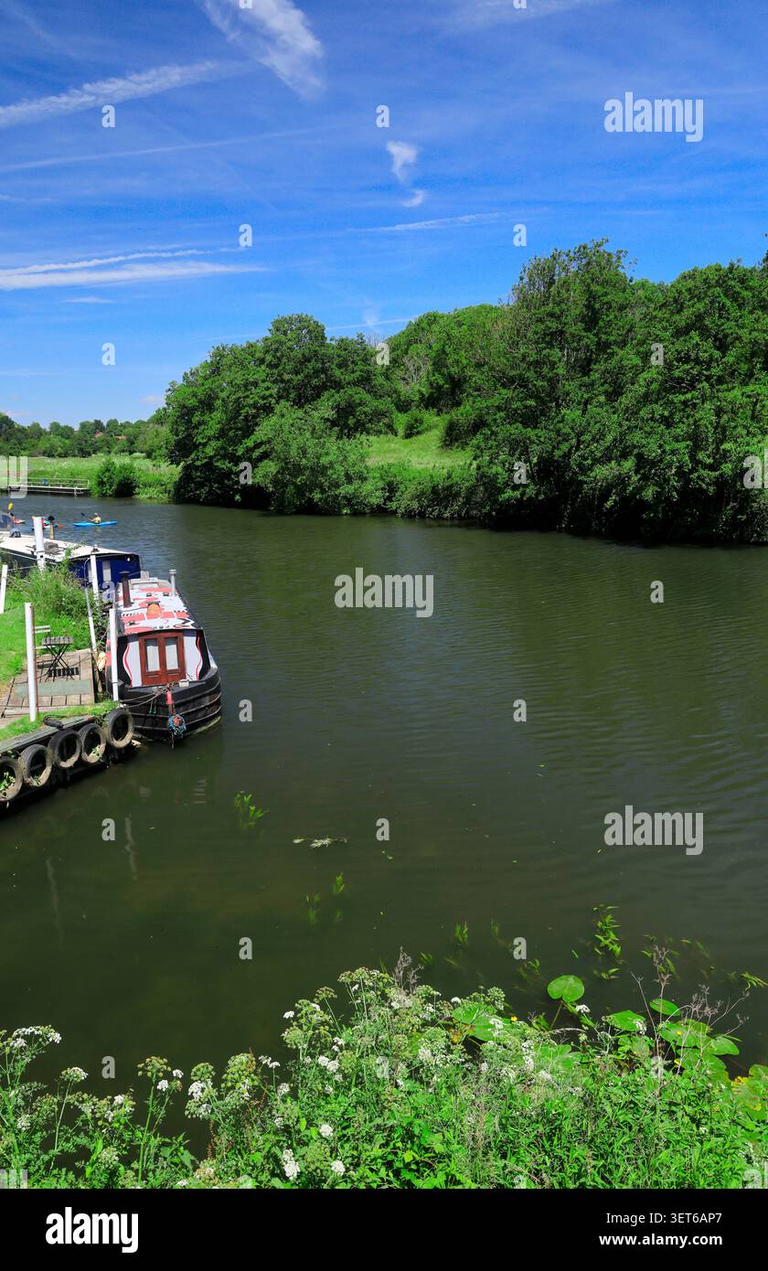 Rivière Avon, Saltford près de Bath, Somerset. Banque D'Images
