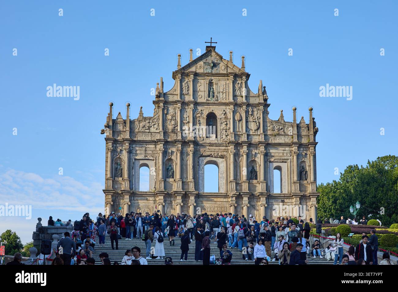 Les ruines de St Paul's, Macao les ruines du collège St Paul et de l'église, le Mater Dei, ont été construites pendant la première moitié du XVIIe centu Banque D'Images
