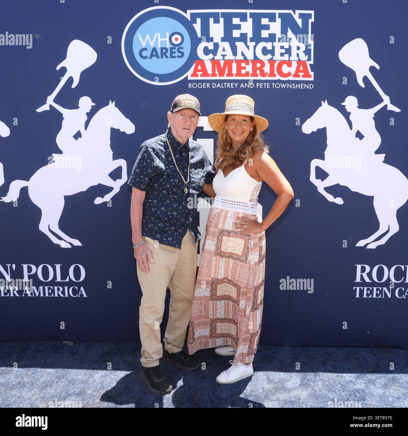 Pacific Palisades, Californie, États-Unis. 20 juin 2026. Joe et Callie Gilbert au Rock 'n' Polo 2026 de Teen cancer America au Will Rogers Polo Club à Pacific Palisades, Californie, le 20 juin 2026. Crédit : Sheri Determan/Alamy Live News Banque D'Images