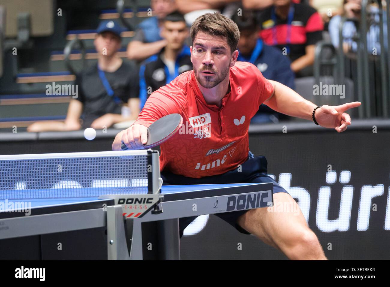 Lotto Thueringen finale de tennis de table, Erfurt 2026 Championnats d'Allemagne. Patrick Franziska, 1. FC Saarbruecken Banque D'Images