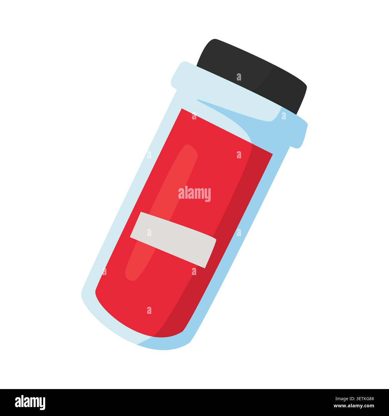 Illustration d'échantillon de sang représentant l'analyse médicale et la recherche dans un cadre de laboratoire pour le diagnostic de soins de santé Illustration de Vecteur