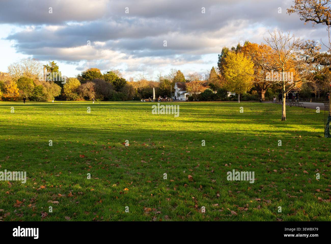Fin de l'automne à Dulwich Park, Londres SE22 Banque D'Images