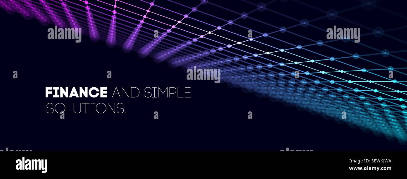 Neon GRID tech et fond de jeu abstrait avec bg arcade rétro. Ligne numérique futuriste et motif bleu violet avec espace 3d vr. lumière hud des années 80 et Illustration de Vecteur