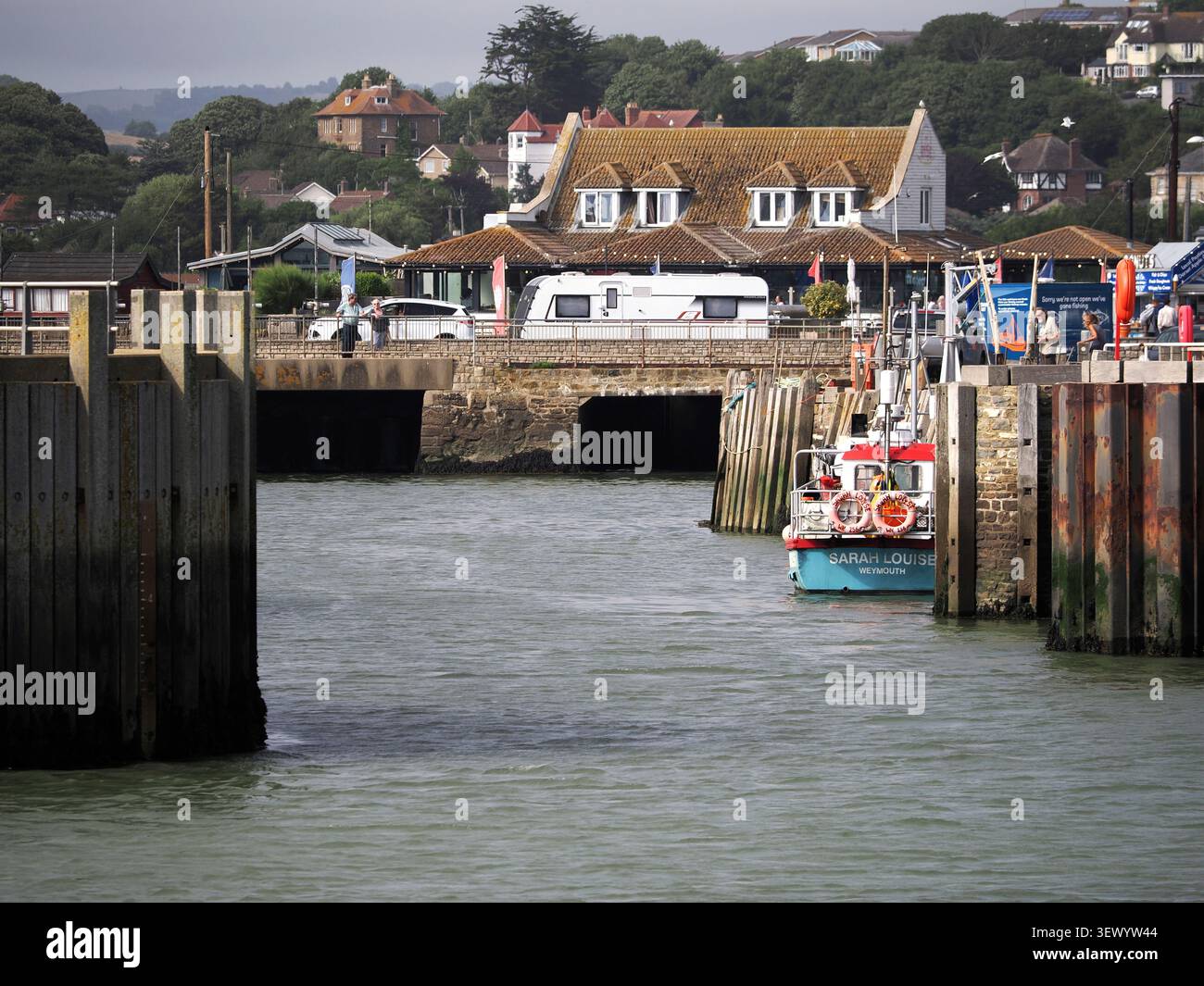 West Bay ou Bridport Harbour dans l'ouest du Dorset, Royaume-Uni Banque D'Images