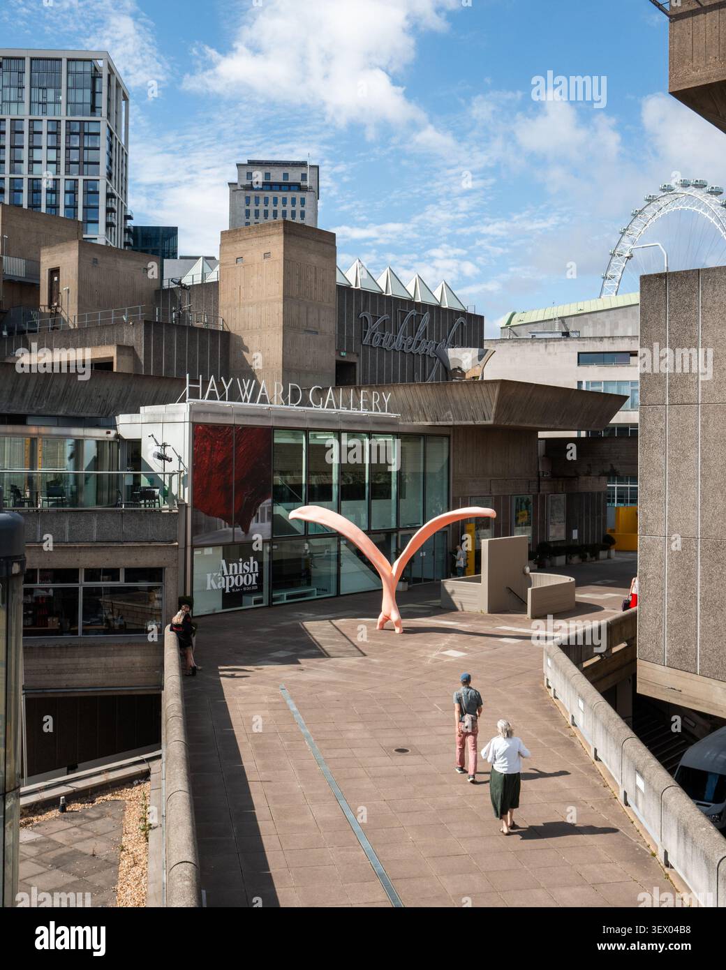 Galerie Hayward, vue extérieure. Une galerie d'art dans le Southbank Centre dans le centre de Londres, conçu dans un style architectural brutaliste. Banque D'Images