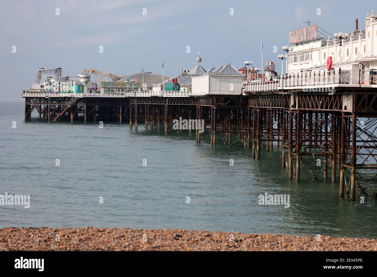 Brighton Palace Pier de la plage Sussex Angleterre Banque D'Images