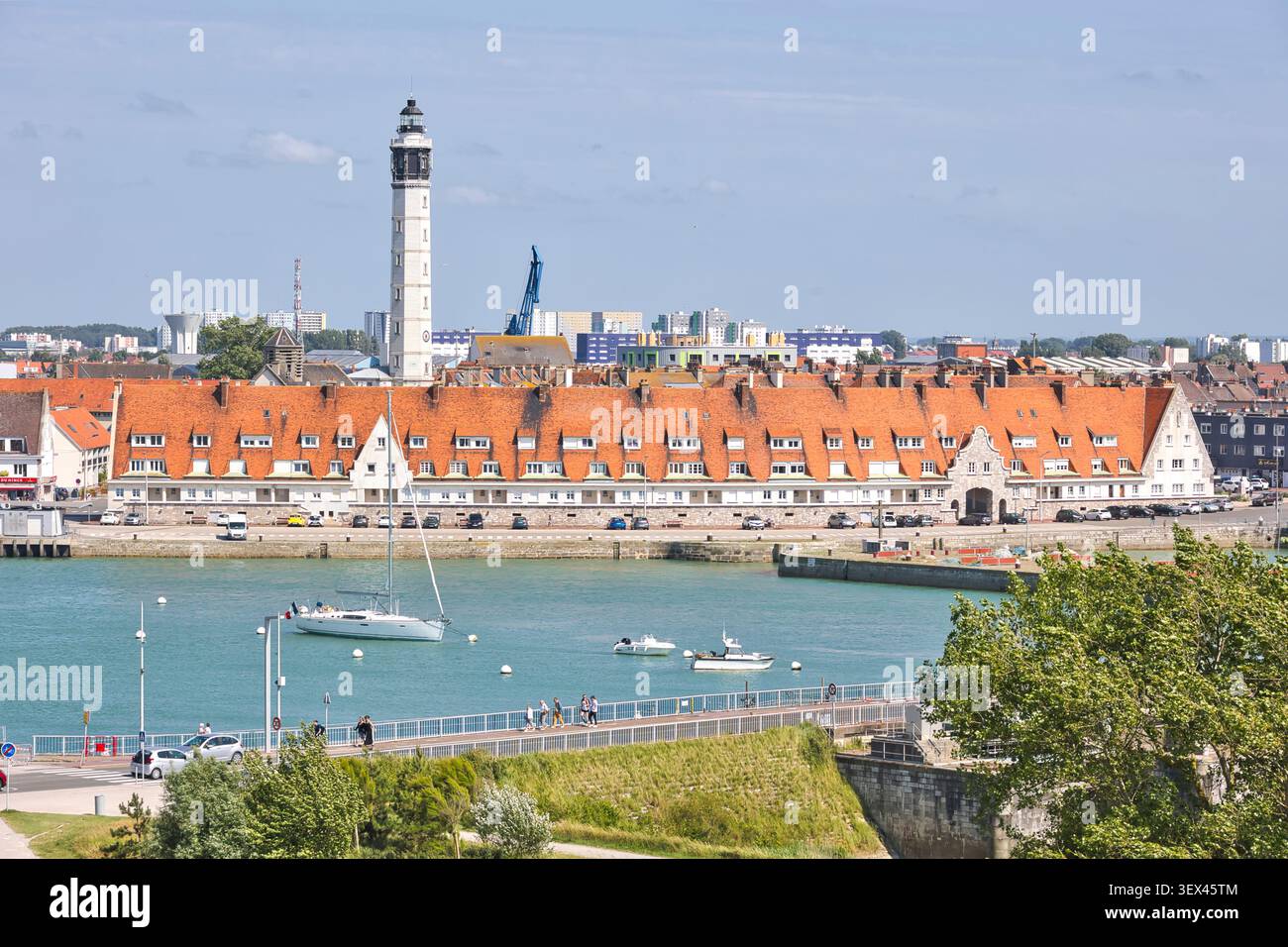 La marina (port de Calais), Hauts-de-France, France Banque D'Images