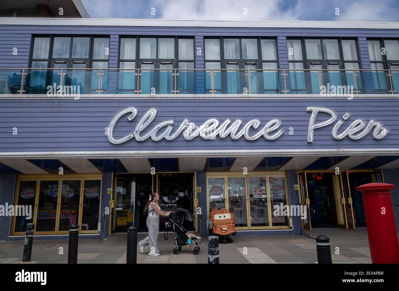 Southsea dans le Hampshire, la ville balnéaire où les hipsters et les week-ends de cerf se heurtent, Angleterre, Royaume-Uni Banque D'Images