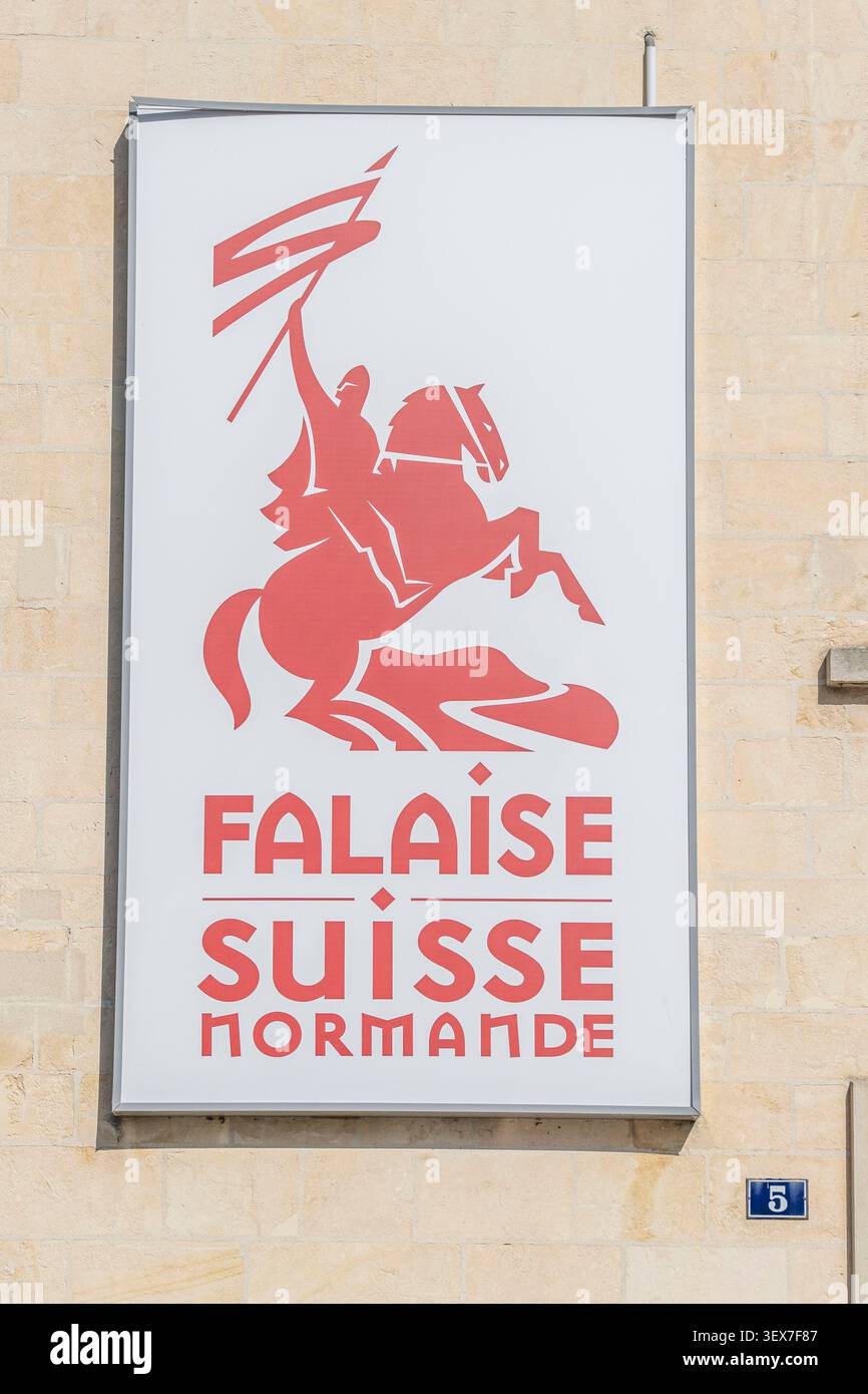 France, Calvados, falaise, cité médiévale, lieu de naissance de Guillaume le Conquérant Banque D'Images