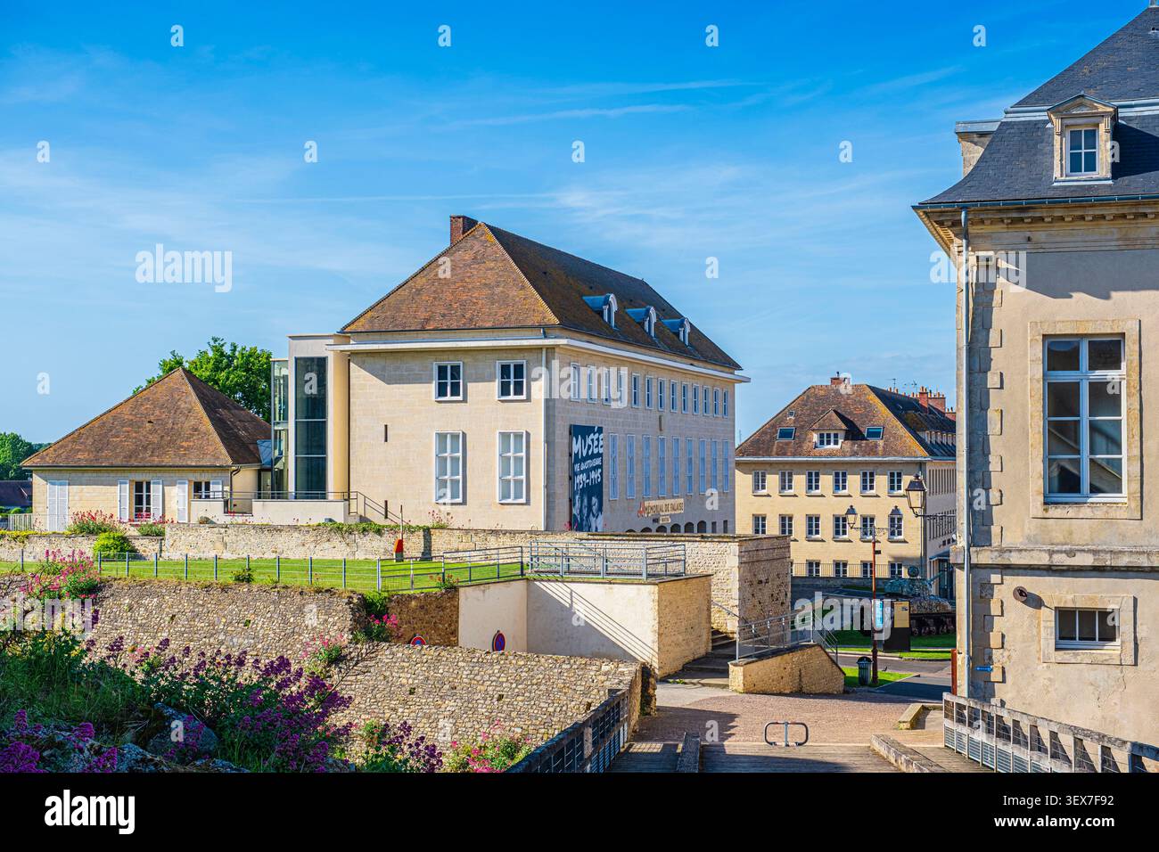 France, Calvados, falaise, cité médiévale, lieu de naissance de Guillaume le Conquérant, Mémorial de falaise-civils dans la guerre, musée dédié à la vie quotidienne des populations civiles pendant la seconde Guerre mondiale Banque D'Images