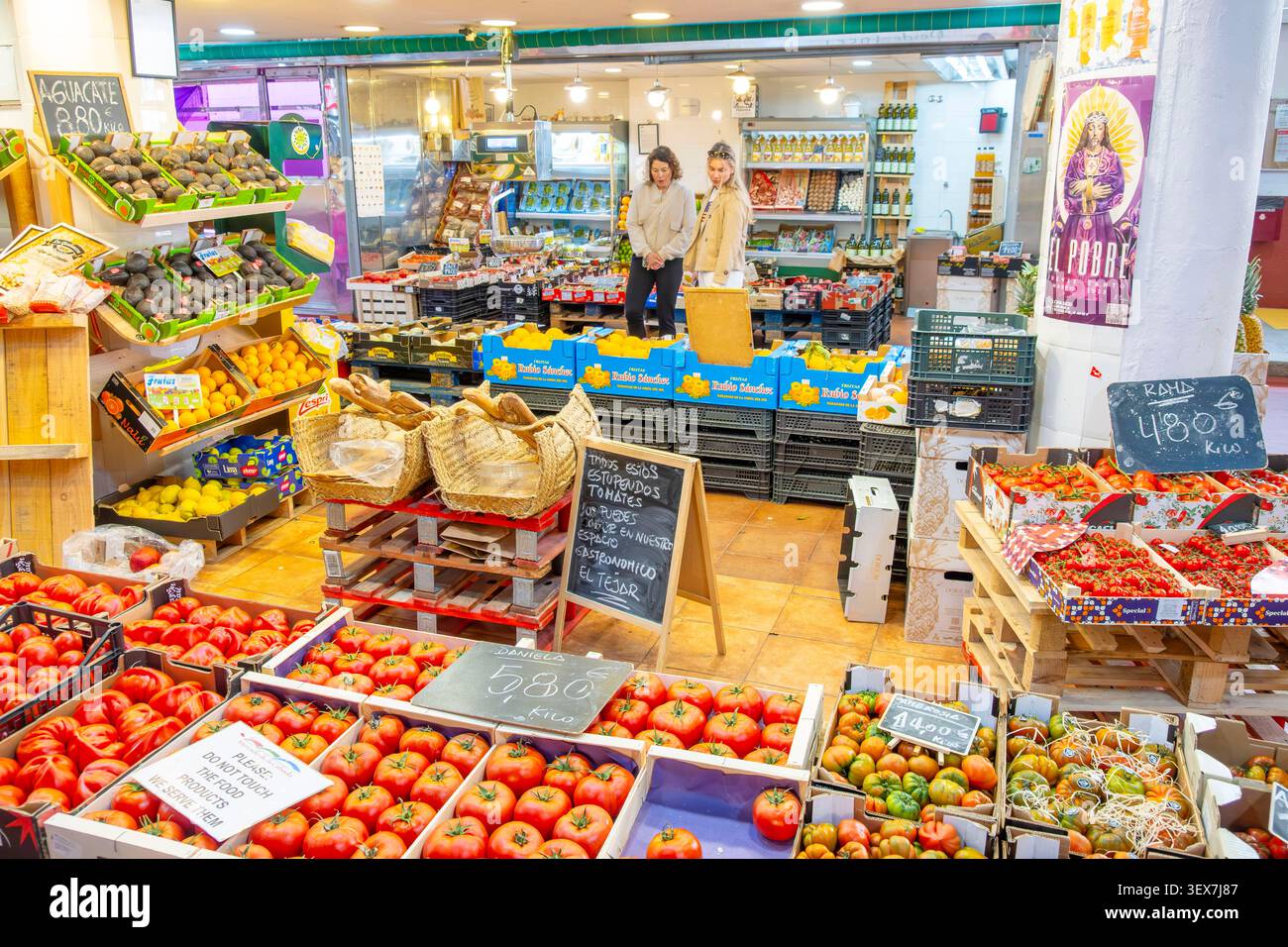 Espagne, Madrid, quartier de la Latina, marché de Cebada Banque D'Images