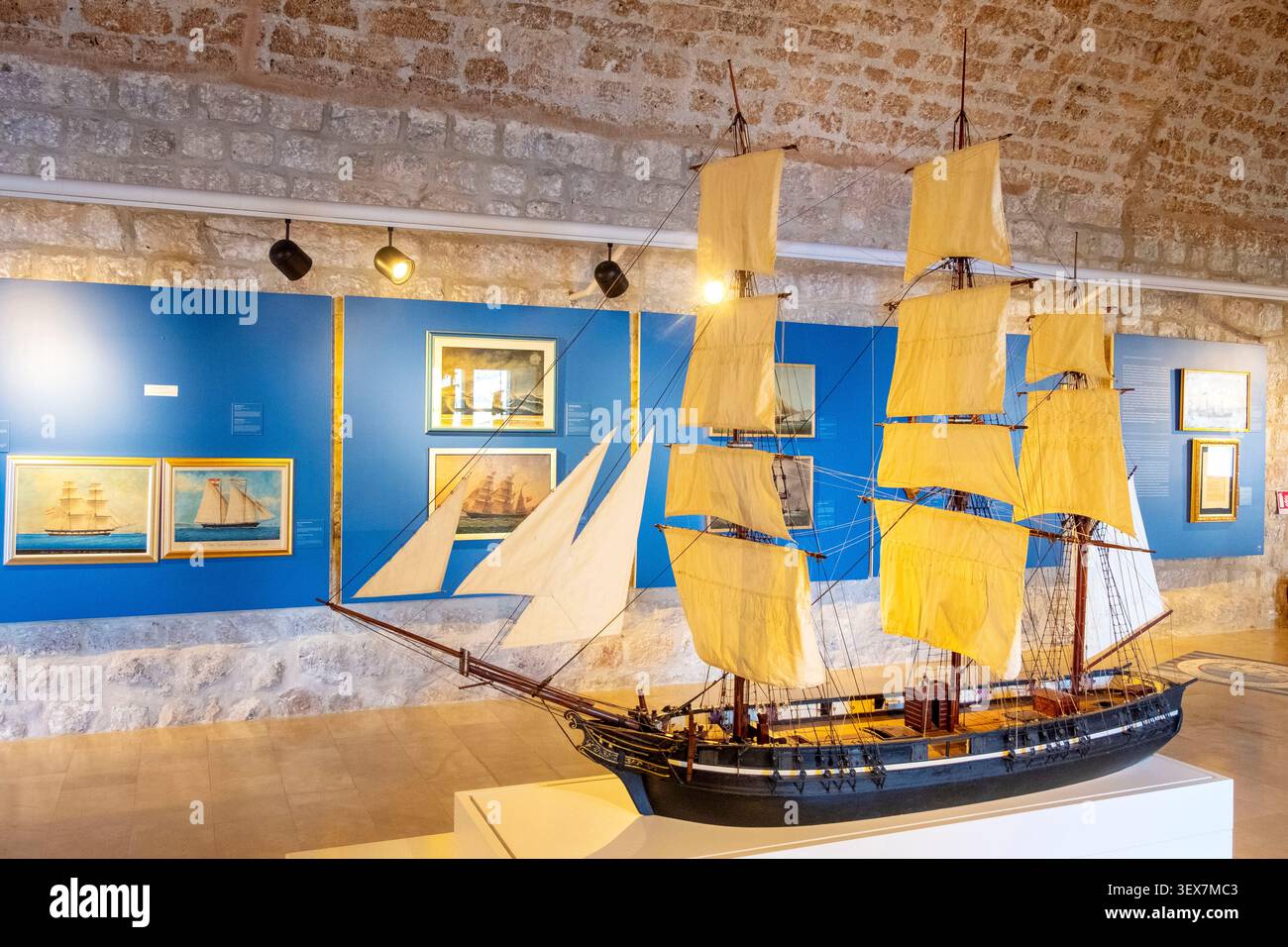 Croatie, Dalmatie, côte dalmate, Dubrovnik, centre historique classé au patrimoine mondial de l'UNESCO, Fort ont été réunis John et le Musée maritime Banque D'Images