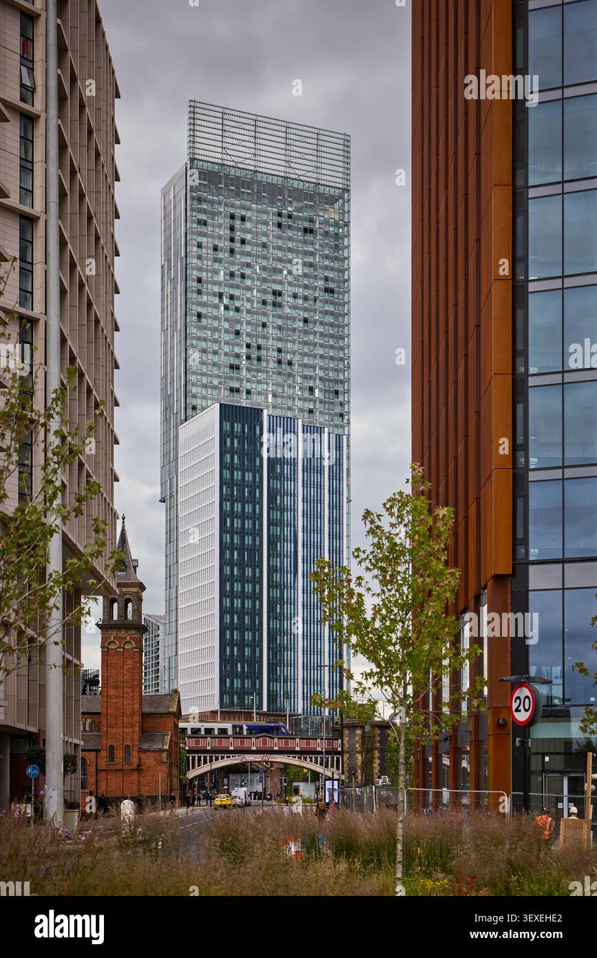 Manchester Betham Tower dominait autrefois l'horizon de Manchester Banque D'Images