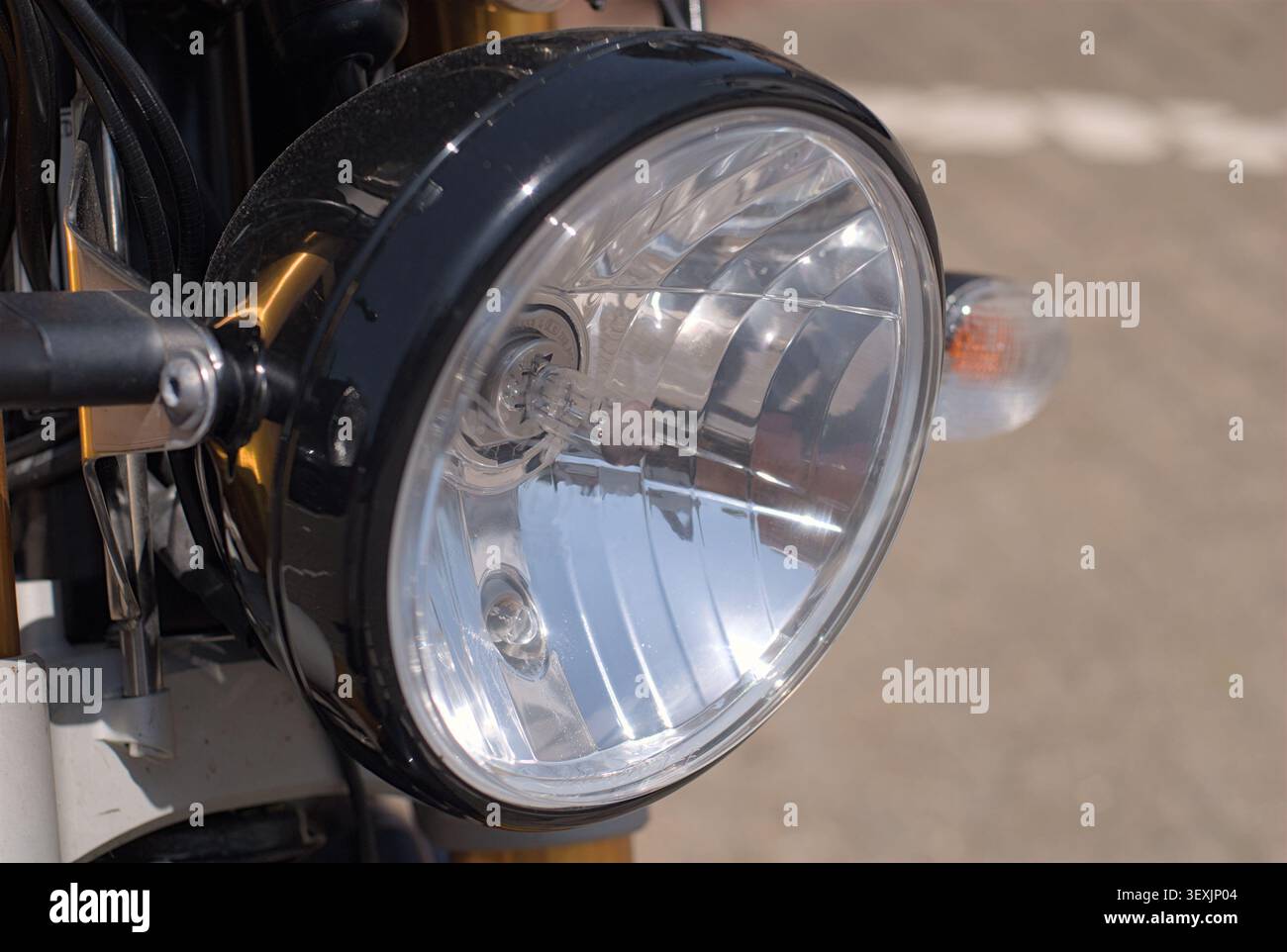 Phare de moto Norton Banque D'Images
