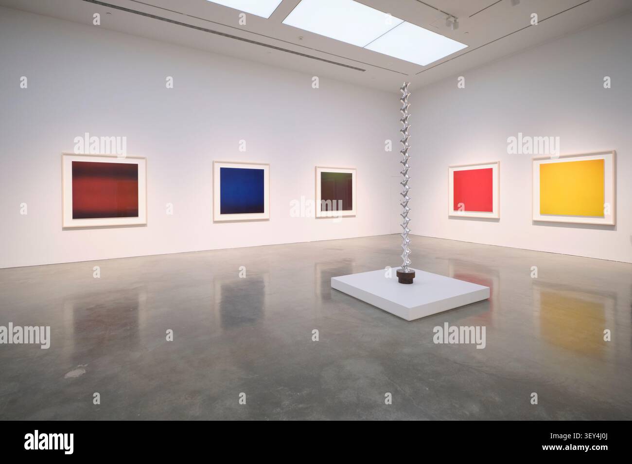 Images de couleur iconiques et abstraites. Une exposition de photographie de Hiroshi Sugimoto au Museum of Contemporary Art, Sydney, NSW, Australie. Banque D'Images