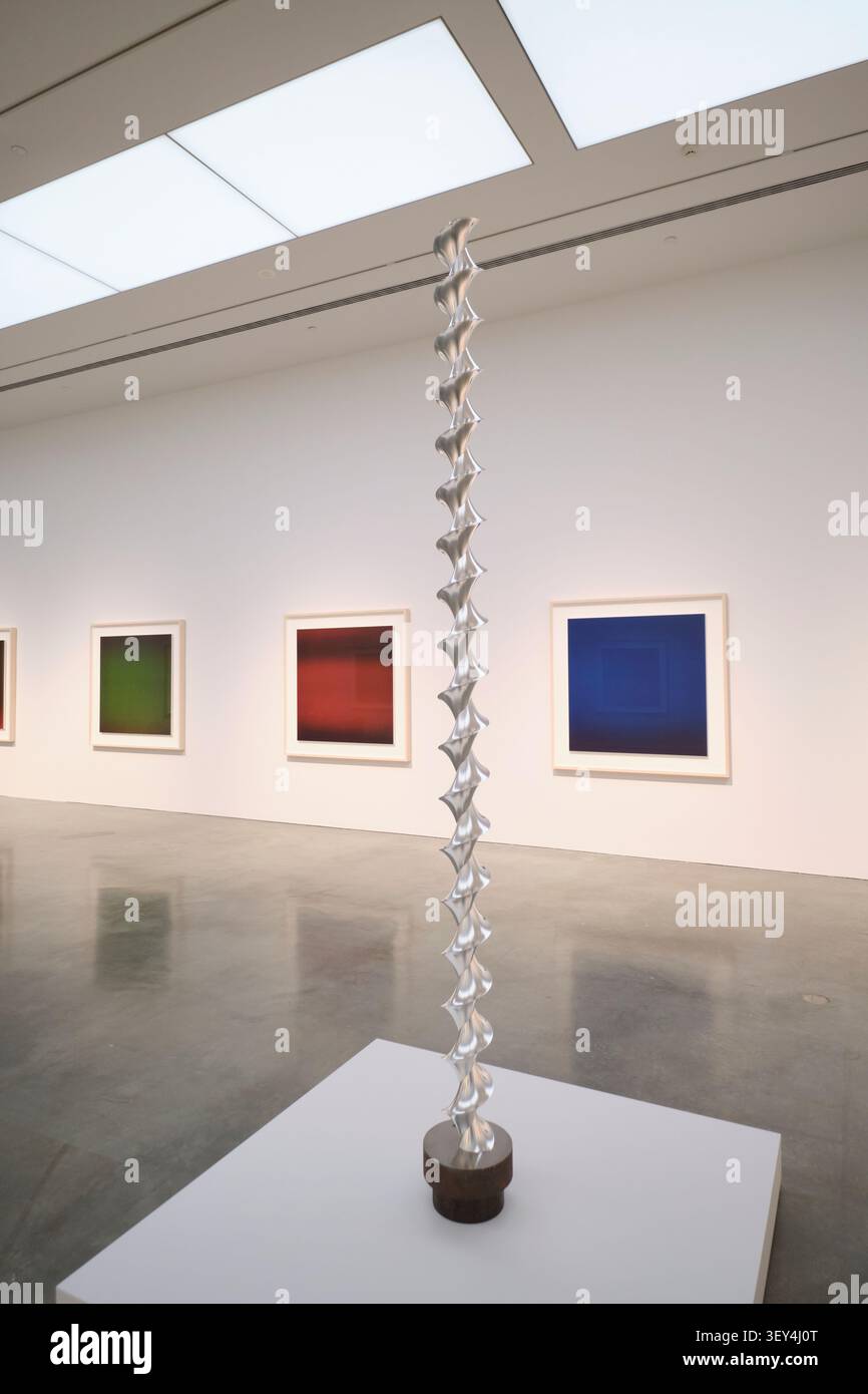Images de couleur iconiques et abstraites. Une exposition de photographie de Hiroshi Sugimoto au Museum of Contemporary Art, Sydney, NSW, Australie. Banque D'Images