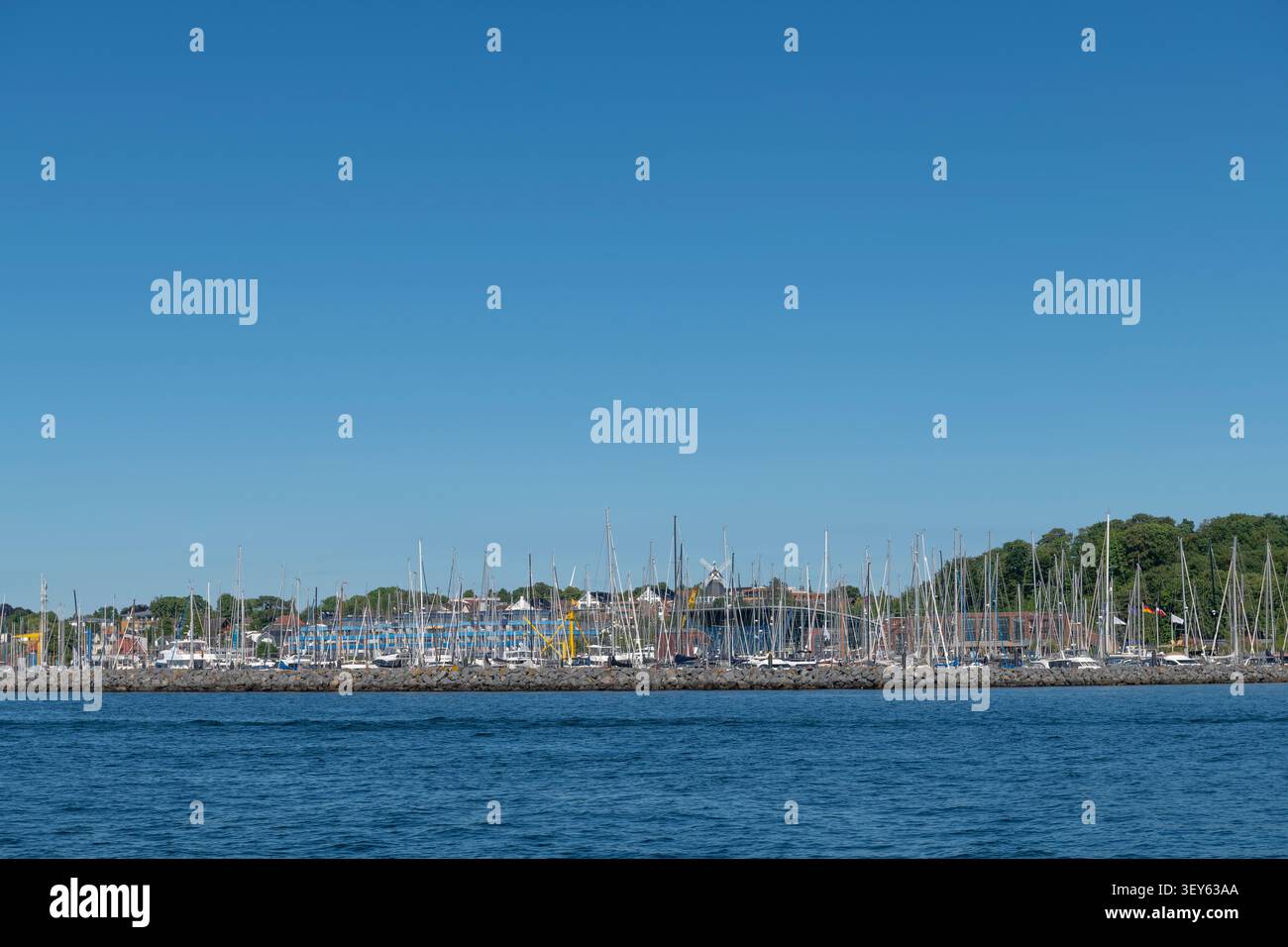 Station balnéaire Laboe, comté de Plön, Schleswig-Holsein, Allemagne du Nord, Banque D'Images