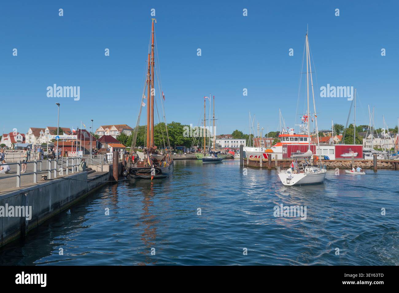 Station balnéaire Laboe, comté de Plön, Schleswig-Holsein, Allemagne du Nord, Banque D'Images