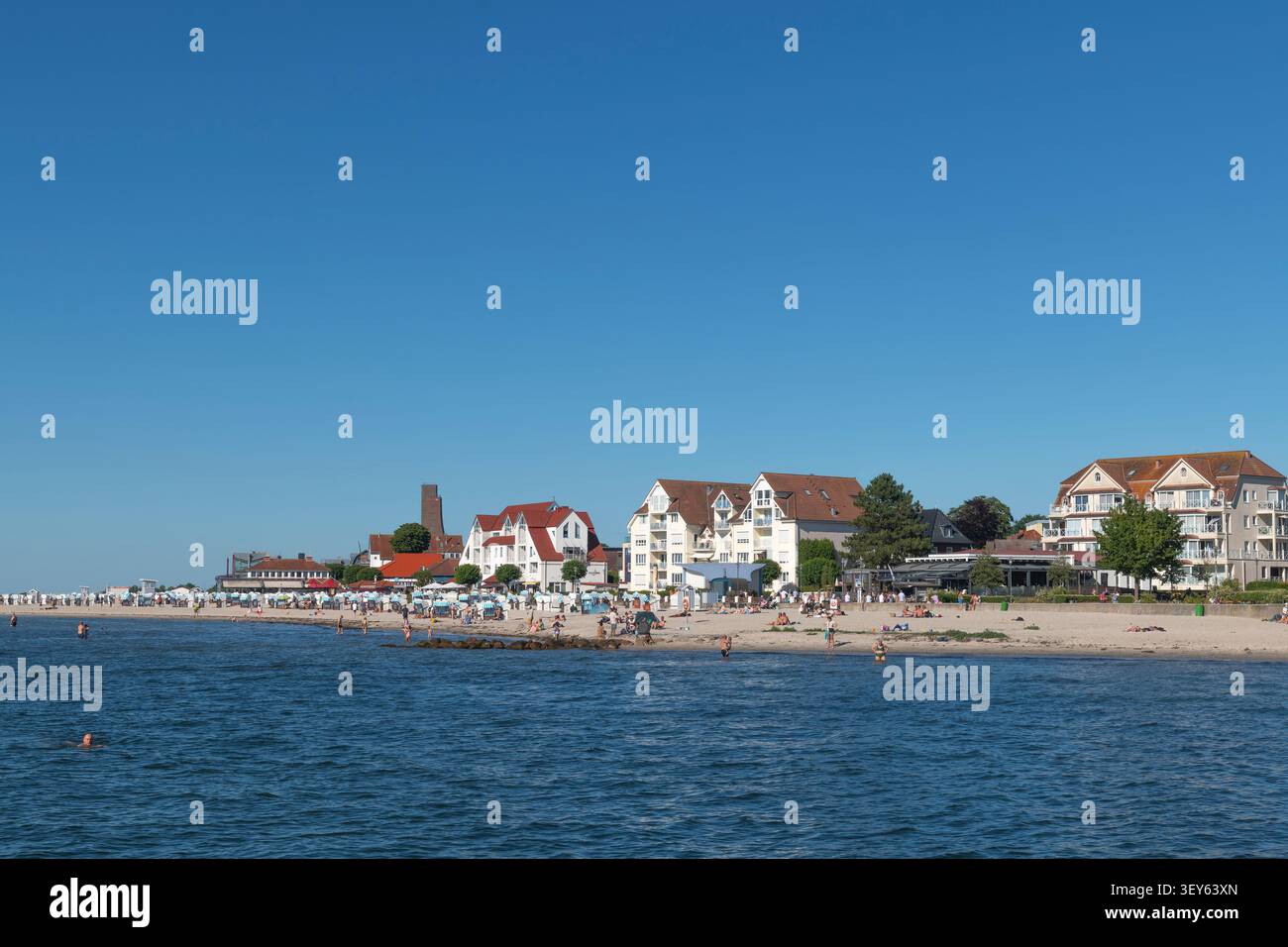 Station balnéaire Laboe, comté de Plön, Schleswig-Holsein, Allemagne du Nord, Banque D'Images