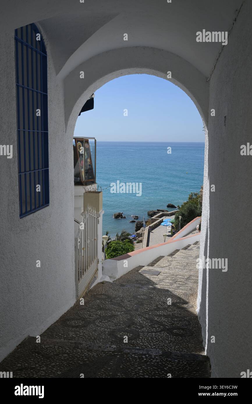 Nerja Espagne Costa del Sol Banque D'Images