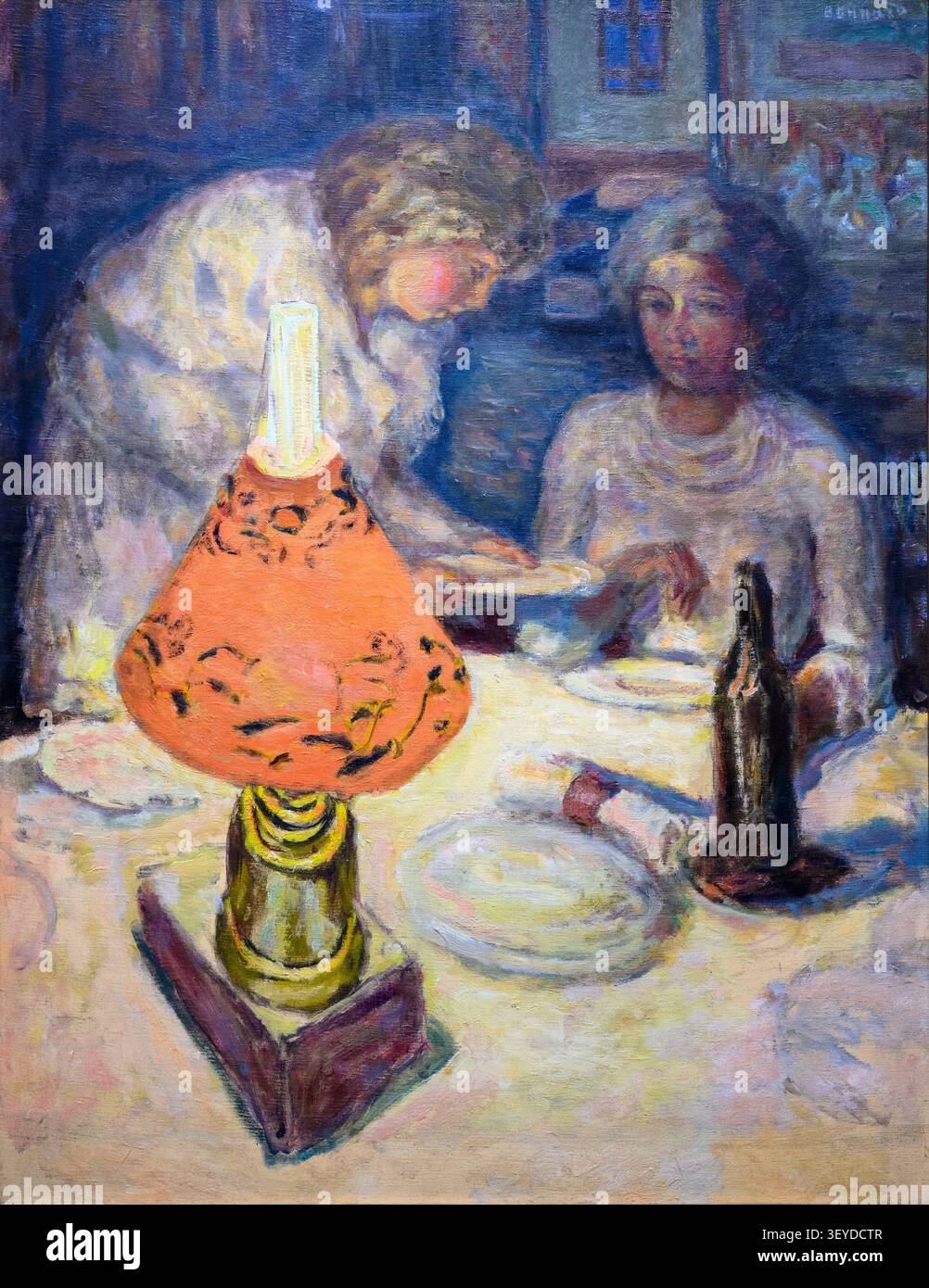 Pierre Bonnard (1867-1947) L'abat-jour orange, 1908. huile sur toile. Banque D'Images