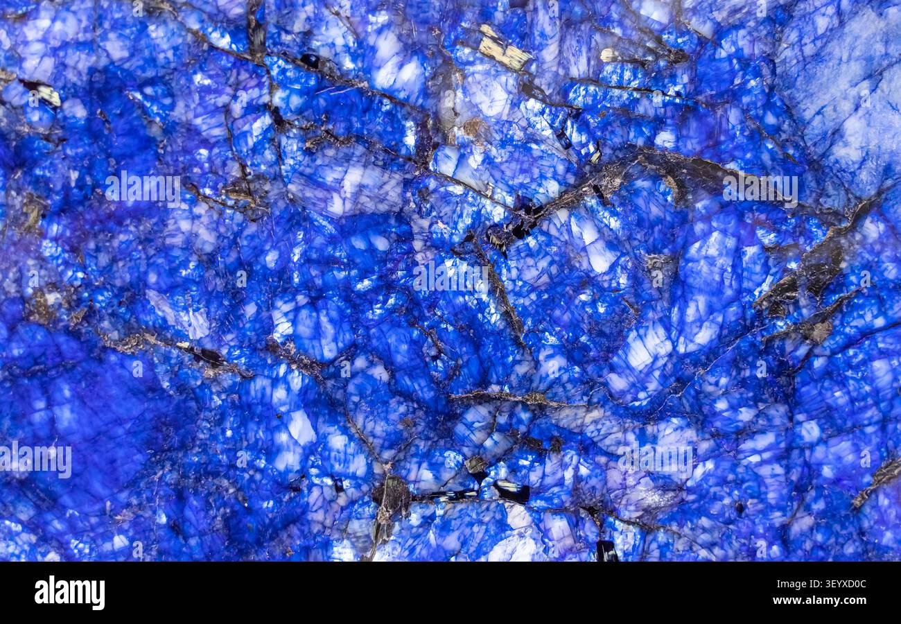 Texture bleue de pierre naturelle, granit et marbre. Banque D'Images