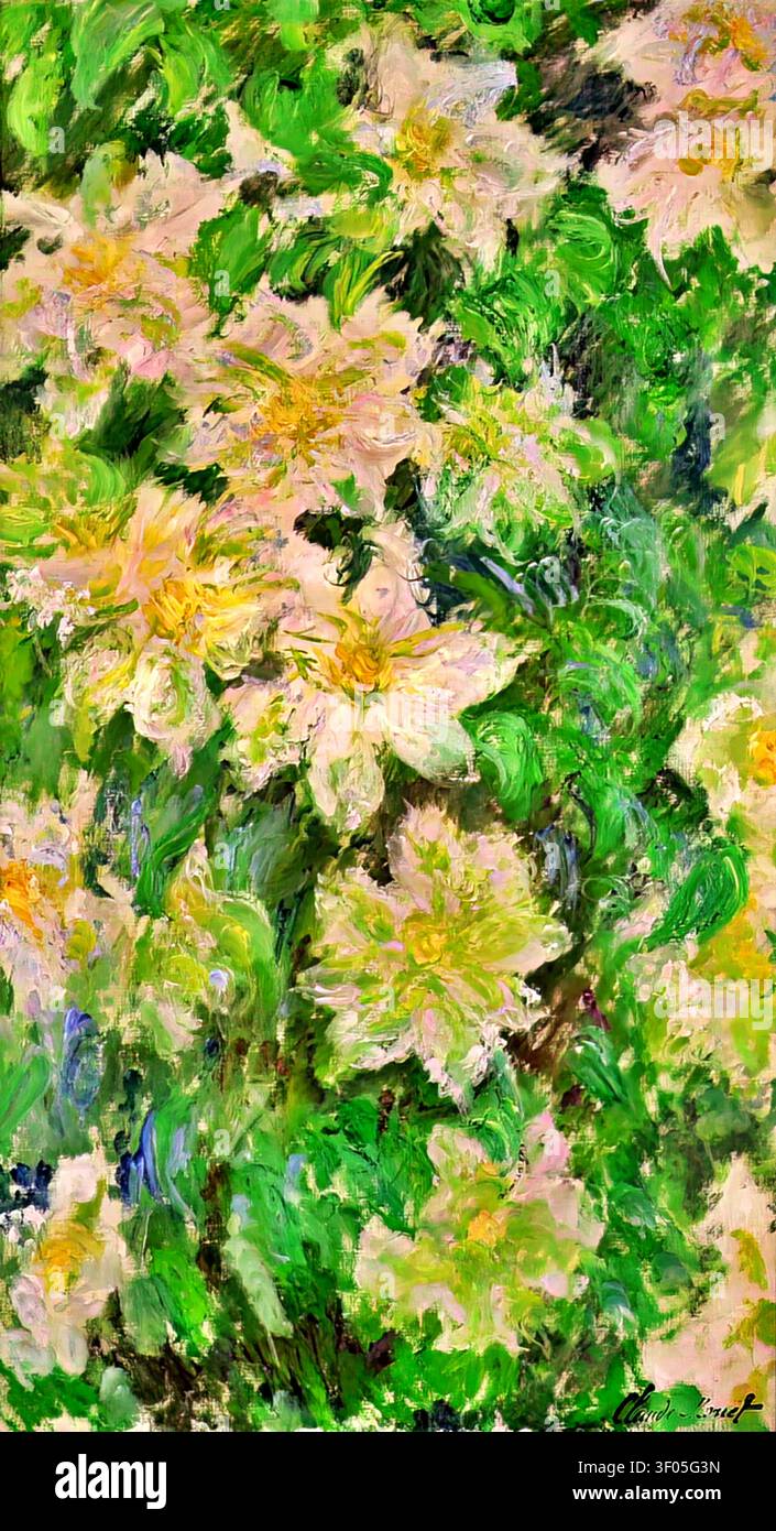 Clematis blanche (1887) de Claude Monet | ArchiVerse Banque D'Images