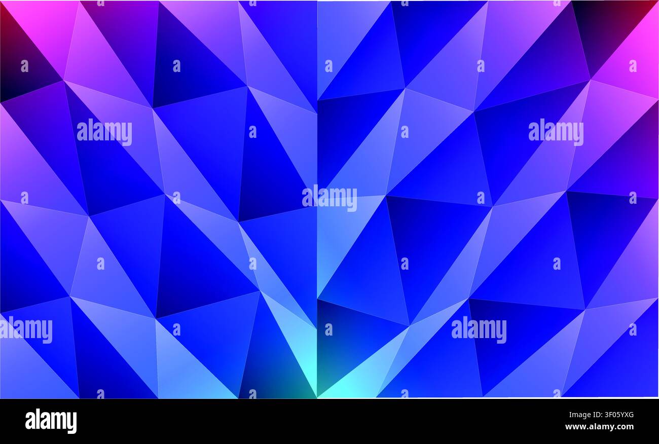 Fond géométrique abstrait vibrant avec des formes triangulaires dans les tons de violet Illustration de Vecteur