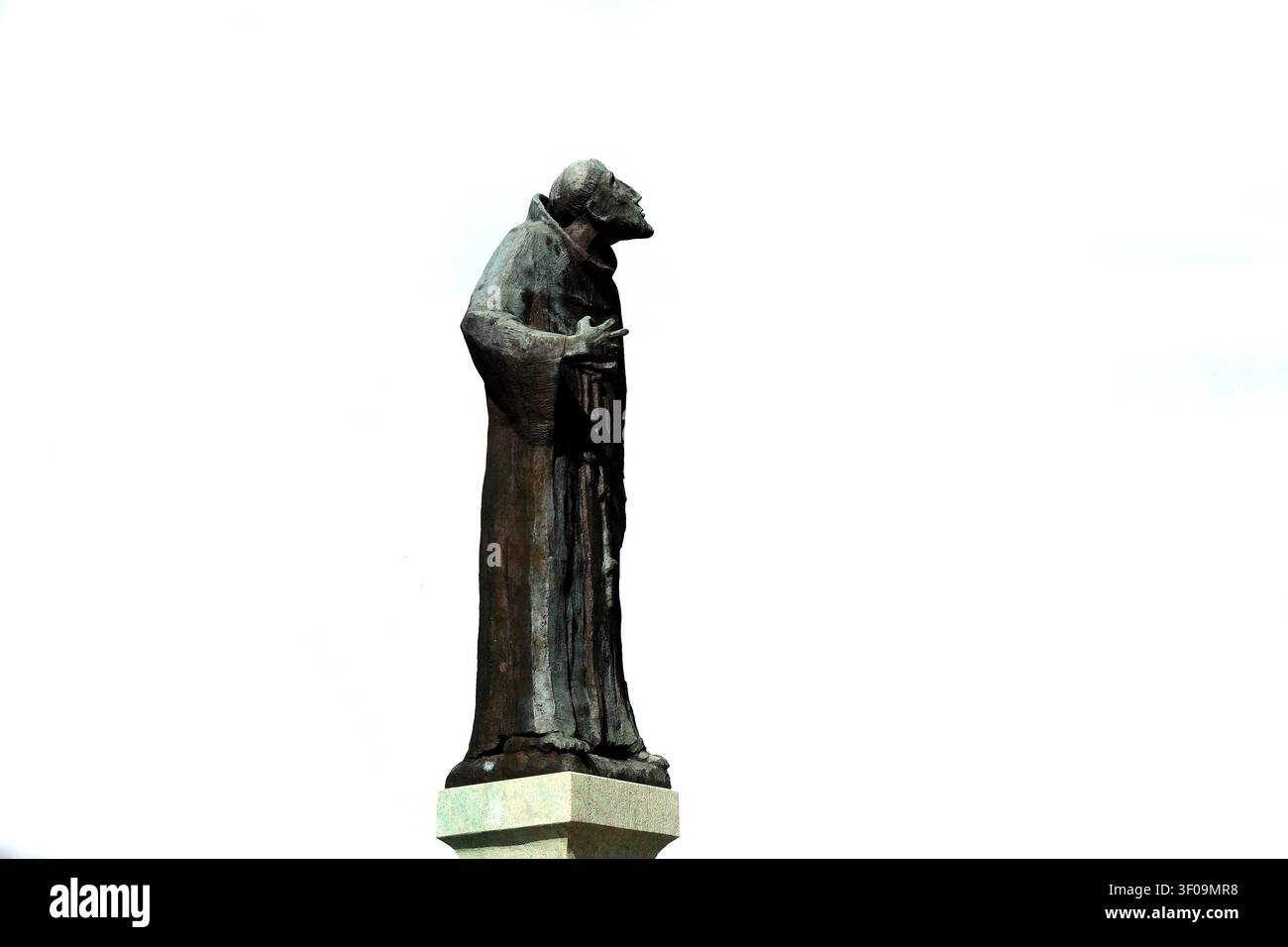 Statue de Saint François sur le lieu de pèlerinage, Basilique des quatorze Saints Helpers près de Bad Staffelstein dans le district de Lichtenfels, Allemagne, c Banque D'Images